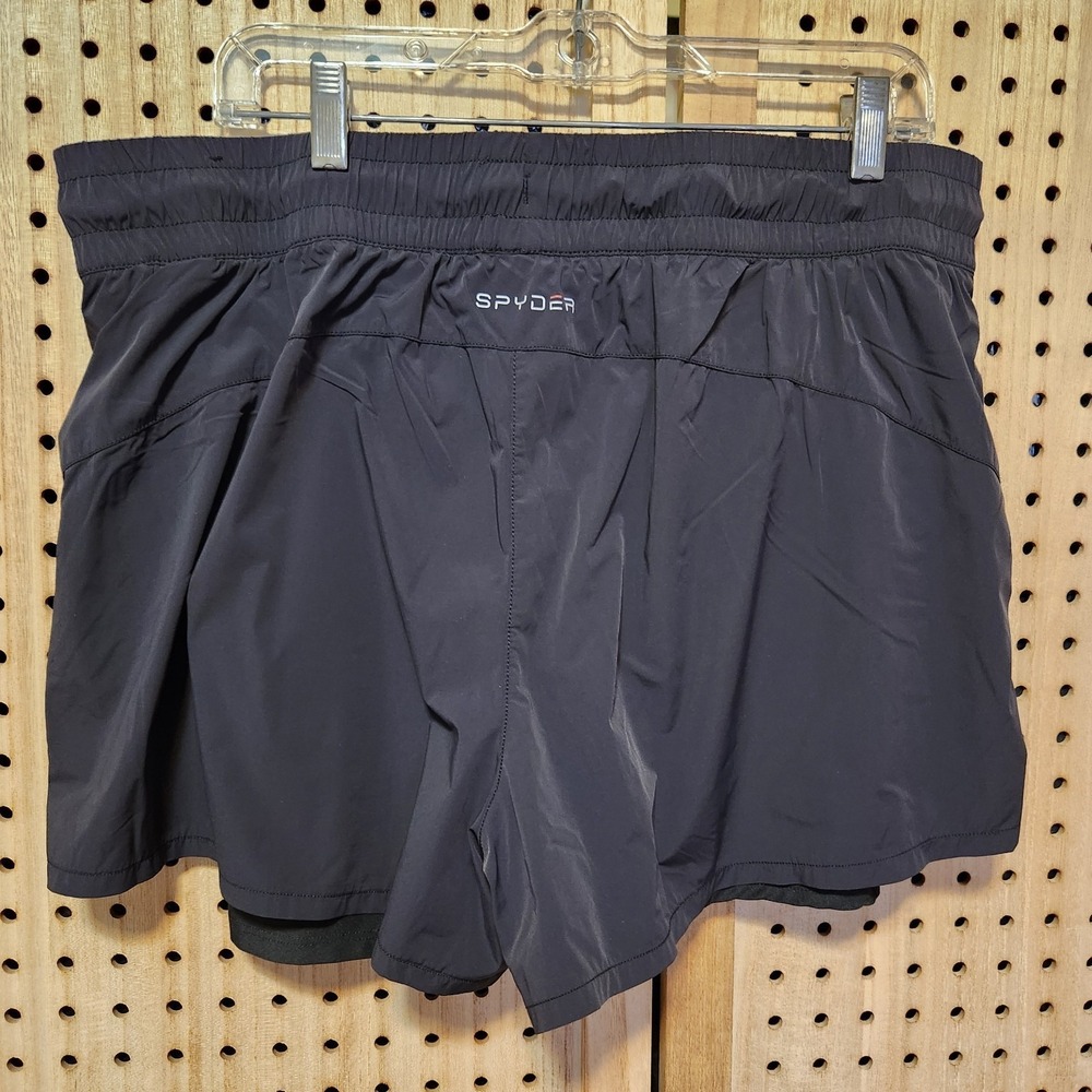 Spyder Active Women's Shorts Black Size XLarge Workout Exercise Pockets Summer - Picture 5 of 8